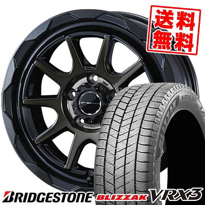 215/65R16 98Q BRIDGESTONE ブリヂストン BLIZZAK VRX3 ブリザック VRX3 WEDS MUD VANCE06 ウェッズ マッドヴァンス06 スタッドレスタイヤホイール4本セット