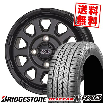 165/60R15 77Q ブリヂストン BLIZZAK VRX3 MAD CROSS RANGER スタッドレスタイヤホイール4本セット 【取付対象】|タイヤプライス館