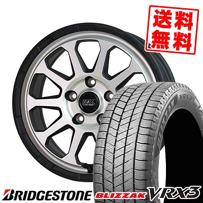 215/60R16 95Q ブリヂストン BLIZZAK VRX3 MAD CROSS RANGER スタッドレスタイヤホイール4本セット 【取付対象】