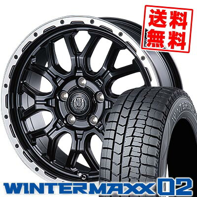 225/50R17 94Q DUNLOP ダンロップ WINTER MAXX 02 WM02 ウインターマックス 02 MUD BAHN XR-800M マッドバーン XR-800M スタッドレスタイヤホイール4本セット【取付対象】｜タイヤプライス館