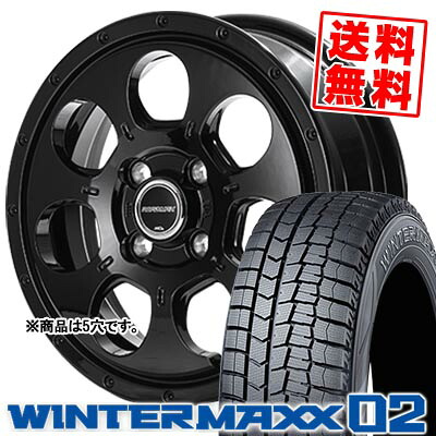 215/65R16 98Q ダンロップ WINTER MAXX 02 WM02 MUD AGENT スタッドレスタイヤホイール4本セット 【取付対象】