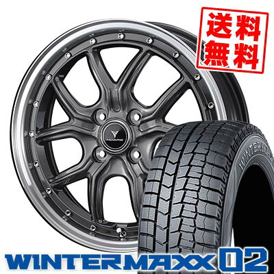 165/55R15 75Q ダンロップ WINTER MAXX 02 WM02 NOVARIS ASSETE S1 スタッドレスタイヤホイール4本セット 【取付対象】｜タイヤプライス館
