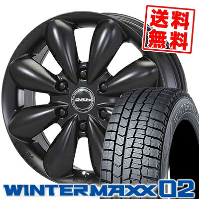 215/65R16 98Q ダンロップ WINTER MAXX 02 WM02 BOXISM 25b スタッドレスタイヤホイール4本セット for 200系ハイエース【取付対象】|タイヤプライス館