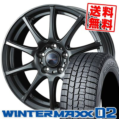 215/60R17 96Q DUNLOP ダンロップ WINTER MAXX 02 WM02 ウインターマックス 02 VELVA CHARGE ヴェルヴァ チャージ スタッドレスタイヤホイール4本セット 71,445円