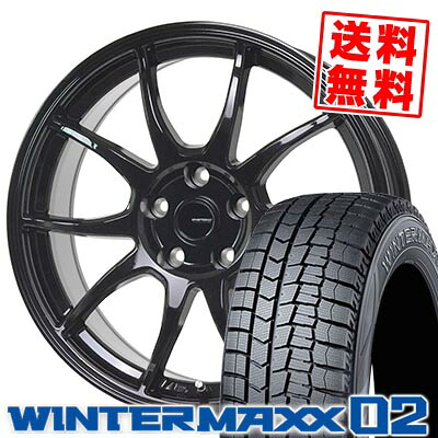 225/50R17 94Q DUNLOP ダンロップ WINTER MAXX 02 WM02 ウインターマックス 02 G-SPEED G-06 Gスピード G-06 スタッドレスタイヤホイール4本セット｜タイヤプライス館 82,225円