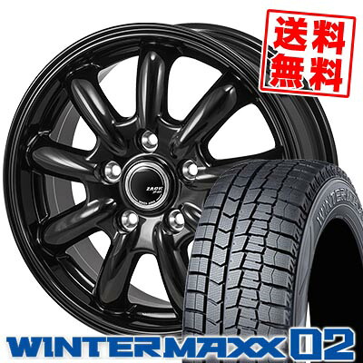 225/45R18 91Q DUNLOP ダンロップ WINTER MAXX 02 WM02 ウインターマックス 02 ZACK JP-209 ザック ジェイピー209 スタッドレスタイヤホイール4本セット｜タイヤプライス館