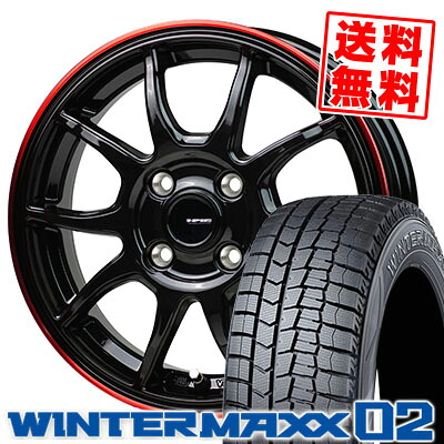 165/55R15 75Q DUNLOP ダンロップ WINTER MAXX 02 WM02 ウインターマックス 02 G-SPEED P-06 Gスピード P-06 スタッドレスタイヤホイール4本セット|タイヤプライス館