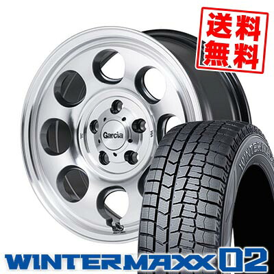 215/60R16 95Q ダンロップ WINTER MAXX 02 WM02 Garcia Palm8 スタッドレスタイヤホイール4本セット 【取付対象】｜タイヤプライス館