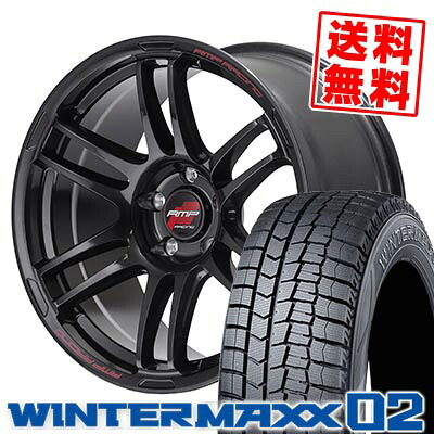 215/60R17 96Q ダンロップ WINTER MAXX 02 WM02 RMP RACING R26 スタッドレスタイヤホイール4本セット 【取付対象】 101,100円