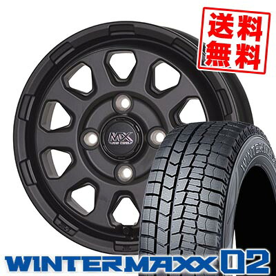 175/65R14 82Q ダンロップ WINTER MAXX 02 WM02 MAD CROSS RANGER スタッドレスタイヤホイール4本セット 【取付対象】｜タイヤプライス館