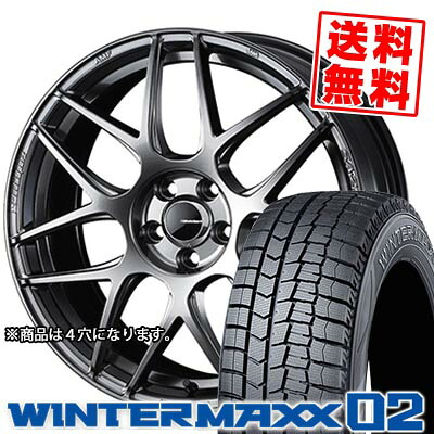 165/55R15 75Q ダンロップ WINTER MAXX 02 WM02 WedsSport SA-27R スタッドレスタイヤホイール4本セット 【取付対象】|タイヤプライス館