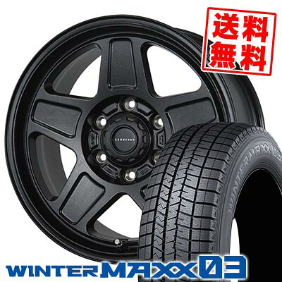 215/65R15 96Q ダンロップ WINTER MAXX 03 WM03 LANDFOOT GWD スタッドレスタイヤホイール4本セット 【取付対象】