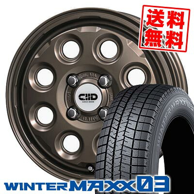 155/65R14 75Q ダンロップ WINTER MAXX 03 WM03 Cawaii D?cor Nature スタッドレスタイヤホイール4本セット 【取付対象】|タイヤプライス館