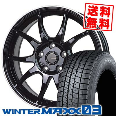 235/60R18 107Q XL DUNLOP ダンロップ WINTER MAXX 03 WM03 ウインターマックス 03 G-SPEED P-06 Gスピード P-06 スタッドレスタイヤホイール4本セット｜タイヤプライス館