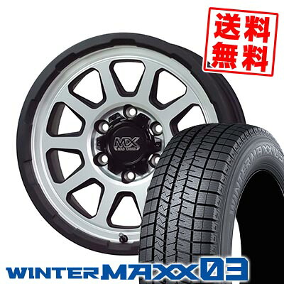 215/70R15 98Q ダンロップ WINTER MAXX 03 WM03 MAD CROSS RANGER スタッドレスタイヤホイール4本セット 【取付対象】|タイヤプライス館