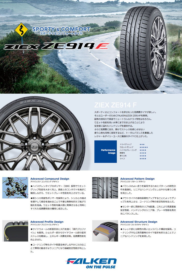 235/50R18101WXLFALKENファルケンZIEXZE914FジークスZE914F夏サマータイヤ単品1本価格《2本以上ご購入で送料無料》