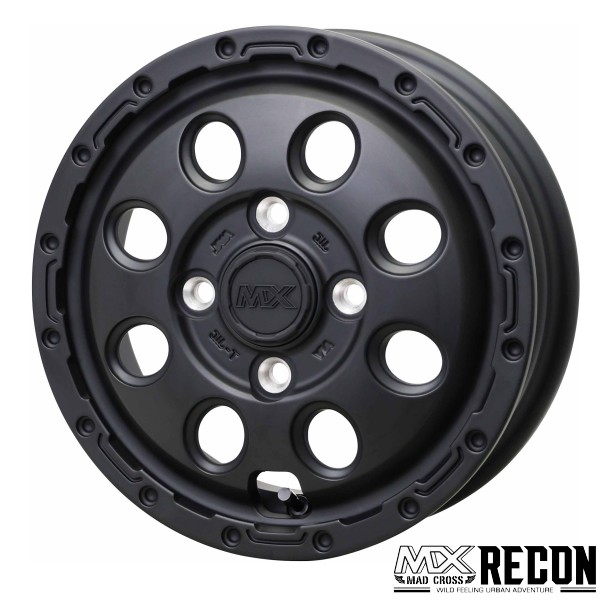 軽トラ、バン アルミ単品4本価格 MAD CROSS RECON/マッドクロス リコーン 14x4.5J 4穴 PCD:100|タイヤマート24! 店
