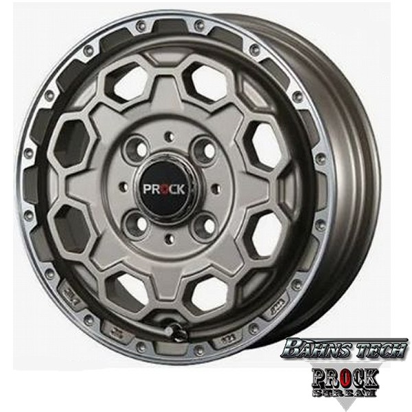 軽トラ&軽バン 4本価格 Bahns Tech PROCK-Stream/バーンズテック プロック ストリーム 12X4.00B 4穴 PCD:100|タイヤマート24! 店