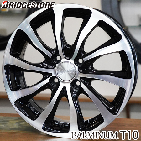 BRIDGESTONE.BALMINUM14インチホイールタイヤ2本 楽天市場】【サマータイヤ＆アルミホイール4本セット】【14