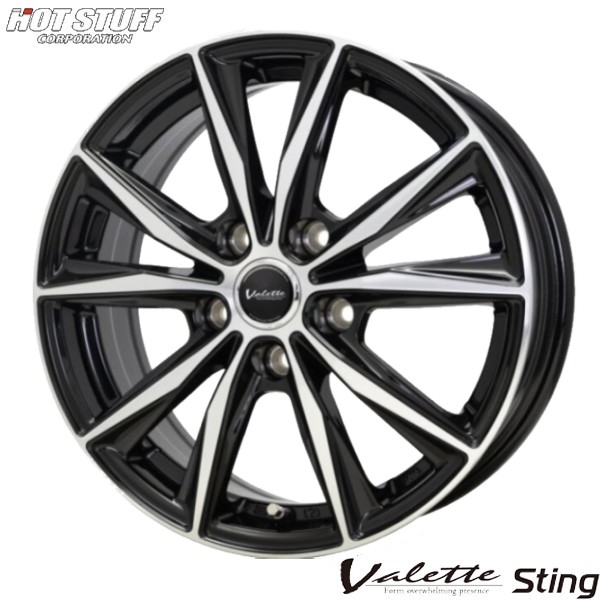 アルファード40系など【アルミ単品4本価格】Valette Sting/ ヴァレット スティング 17X7.0J　5穴 PCD：114.3｜タイヤマート２４！　店