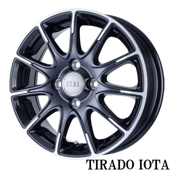13系ノートなど【アルミ単品4本価格】LA STRADA TIRADO IOTA/ラ・ストラーダ ティラード イオタ 15X5.5J 4穴 PCD:100|タイヤマート24! 店