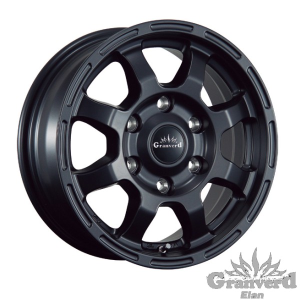 ハイエース【アルミ単品4本価格】GRANVERD Elan/グランヴァード・Elan 15X6.0J 6穴 PCD:139.7|タイヤマート24! 店