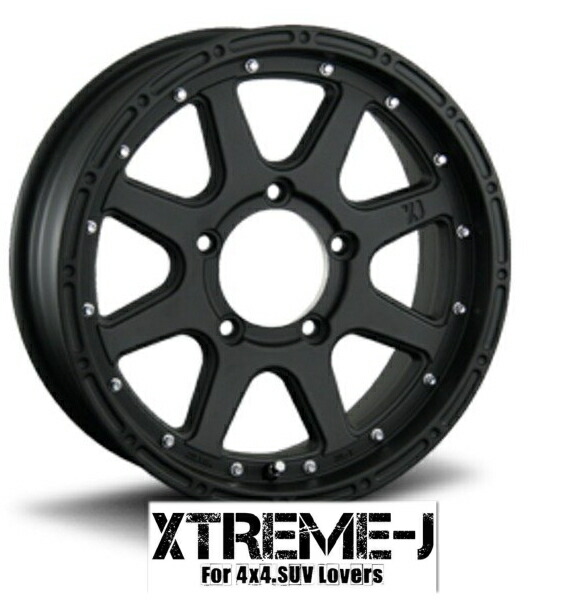 【MLJ/エムエルジェイ】XTREME-J/エクストリーム-Jサイズ：16X5.5J　5穴/PCD：139.7（+20）カラー：フラットブラック■アルミホイール単品4本価格｜タイヤマート２４！　店