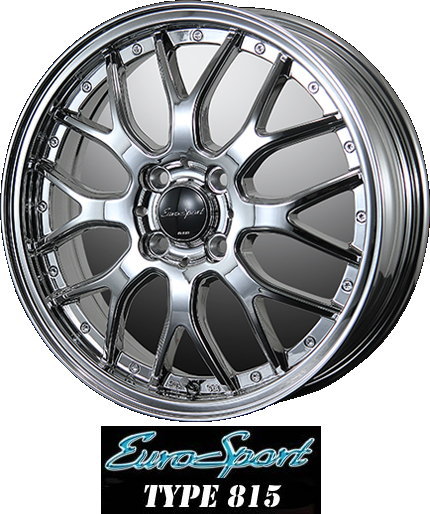 【アルミホイール単品4本価格】【15インチ】【BLEST】EUROSPORT TYPE815【ユーロスポーツTYPE815】【15X5.0 4穴 PCD:100】【軽自動車全般】表示は4本価格です|タイヤマート24! 店