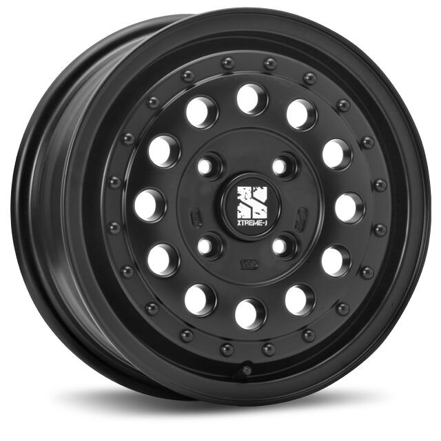 【アルミホイール単品4本価格】【14インチ】【MLJ　XTREME-J　RUGGED】【MLJ　エクストリームＪ　ラギッド】【14X5.0　4穴　PCD：100 ４穴車全般に装着可能表示は4本価格です｜タイヤマート２４！　店