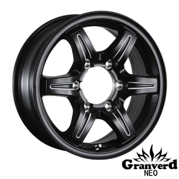 【アルミホイール単品4本価格】 グランバードNEO　ブラックカット 15X6.0Ｊ　6穴/PCD：139.7