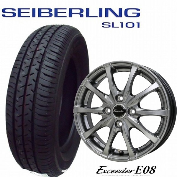 ワゴンR【軽自動車全般】165/55R14 SEIBERLING SL201/セイバーリング SL201 14x4.5J Exceeder E08/エクシーダー E08|タイヤマート24! 店