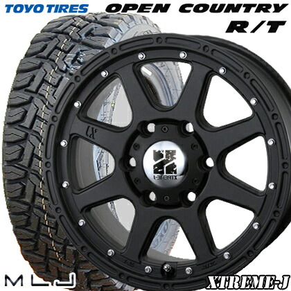 【215/70R16】【16インチ】【TOYO OPEN COUNTRY R/T】【トーヨー オープンカントリー アールティ】【MLJ XTREAM-J】【16X7.0J 5穴 PCD:114.3】【FLAT BLACK】【デリカD:5 アウトランダー】|タイヤマート24! 店