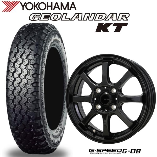 145/80R12 軽トラ、軽バン YOKOHAMA GEOLANDAR KT/ジオランダーKT 12x4.00B G.speed G-08/ジースピード G-08|タイヤマート24! 店
