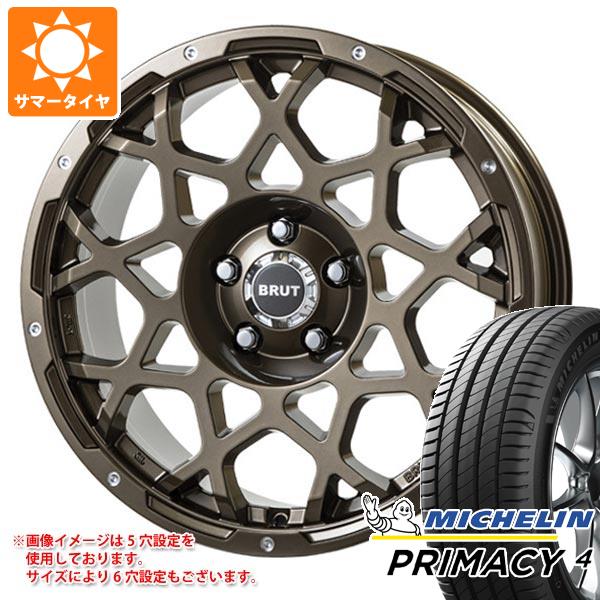 【タイヤ交換対象】T32エクストレイル用 サマータイヤ ミシュラン プライマシー4 225/65R17 102H ブルート BR-55 7.5-17 タイヤホイール4本セット｜タイヤマックス 111,550円