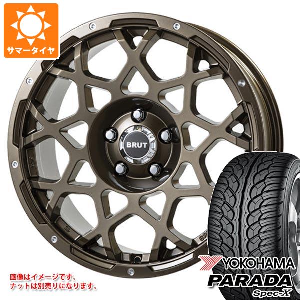 【タイヤ交換対象】RAV4 50系用 サマータイヤ ヨコハマ パラダ スペック-X PA02 235/60R18 103V ブルート BR-55 8.0-18 タイヤホイール4本セット|タイヤマックス