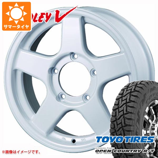 【タイヤ交換対象】5本セット スズキ ジムニーノマド JC74W用 サマータイヤ トーヨー オープンカントリー R/T 235/70R16 106Q ホワイトレター ブラッドレー V 6.0-16 タイヤホイール5本セット