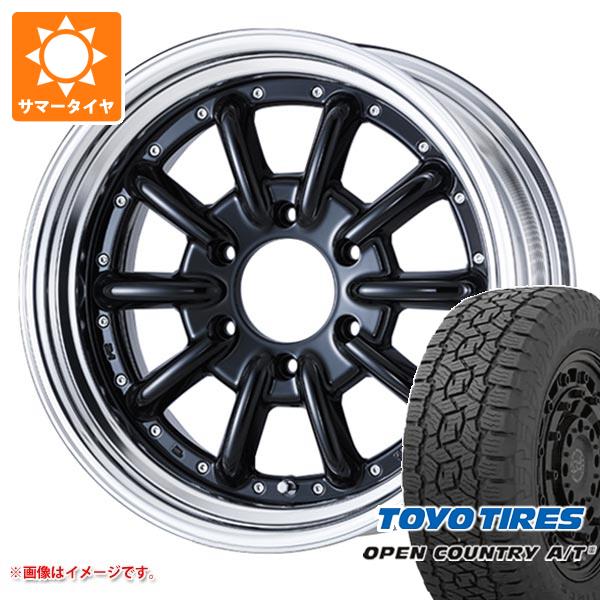 トヨタ ハイエース 200系用 サマータイヤ トーヨー オープンカントリー A/T3 215/70R16 100T ブラックレター エセックス ENCB 2P 6.5-16 タイヤホイール4本セット｜タイヤマックス