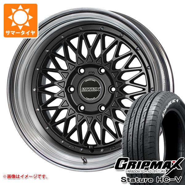 トヨタ ハイエース 200系用 サマータイヤ グリップマックス スタチャー HC-V 225/50R18C 107/105T ホワイトレター エセックス ENCM 2P 7.5-18 タイヤホイール4本セット｜タイヤマックス 189,350円