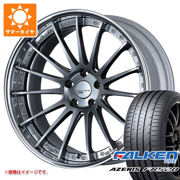 【タイヤ交換対象】サマータイヤ 225/55R19 99W ファルケン アゼニス FK520L SSR エグゼキューター CV04 8.0-19 タイヤホイール4本セット
