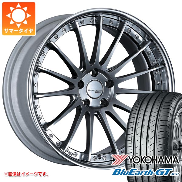 【タイヤ交換対象】サマータイヤ 235/40R19 96W XL ヨコハマ ブルーアースGT AE51 SSR エグゼキューター CV04 8.0-19 タイヤホイール4本セット