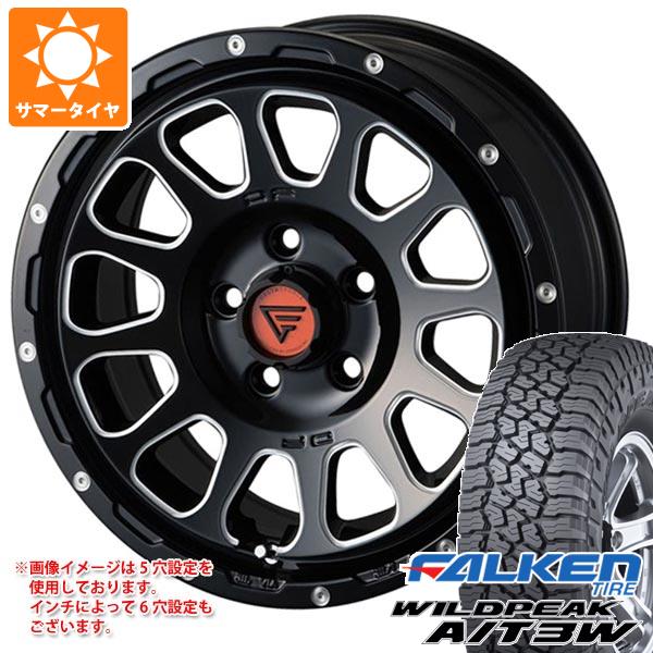 【タイヤ交換対象】ランドクルーザー プラド 150系用 サマータイヤ ファルケン ワイルドピーク A/T3W LT265/70R17 121/118R デルタフォース オーバル 8.0-17 タイヤホイール4本セット