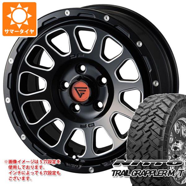 【タイヤ交換対象】サマータイヤ 265/70R17 121/118Q ニットー トレイルグラップラー M/T デルタフォース オーバル 8.0-17 タイヤホイール4本セット