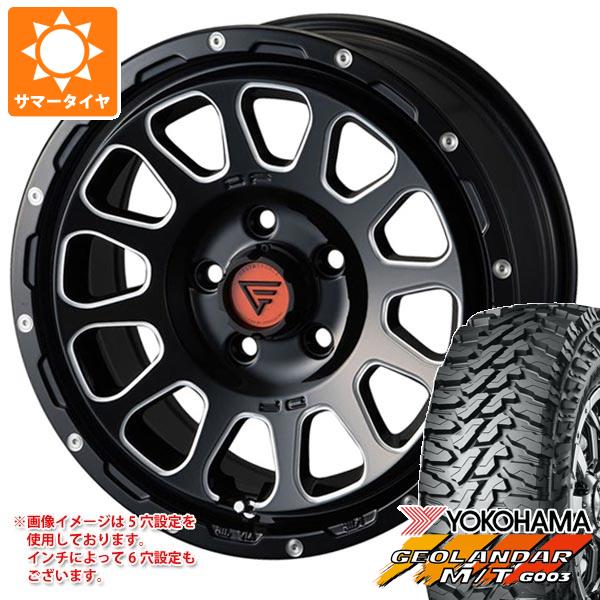 【タイヤ交換対象】2026年製 サマータイヤ 265/70R17 121/118Q ヨコハマ ジオランダー M/T G003 デルタフォース オーバル 8.0-17 タイヤホイール4本セット｜タイヤマックス