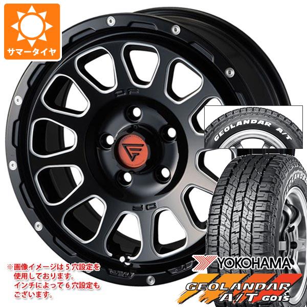 【タイヤ交換対象】T31エクストレイル用 2026年製 サマータイヤ ヨコハマ ジオランダー A/T G015 215/65R16C 109/107S ホワイトレター デルタフォース オーバル 7.0-16 タイヤホイール4本セット