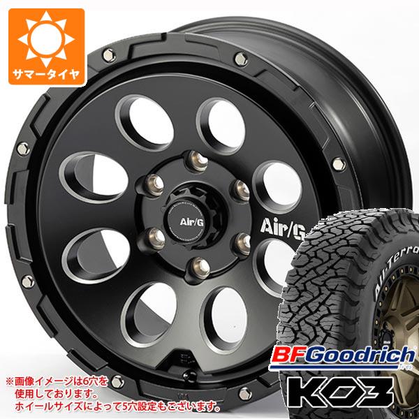 【タイヤ交換対象】デリカD5用 サマータイヤ BFグッドリッチ オールテレーンT/A KO3 LT225/75R16 115/112S ホワイトレター エアージー マッシヴ 7.0-16 タイヤホイール4本セット|タイヤマックス
