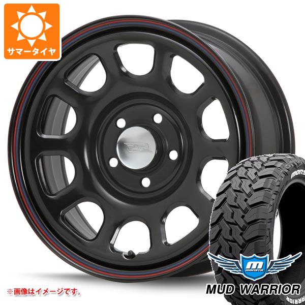 【タイヤ交換対象】アウトランダー GF/GG系用 サマータイヤ モンスタ マッドウォーリアー LT215/70R16 107/105Q ホワイトレター MLJ デイトナ SS 7.0-16 タイヤホイール4本セット