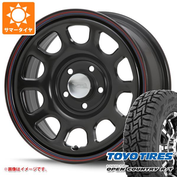 【タイヤ交換対象】エクリプスクロス GK系用 2026年製 サマータイヤ トーヨー オープンカントリー R/T 215/70R16 100Q ブラックレター MLJ デイトナ SS 7.0-16 タイヤホイール4本セット|タイヤマックス