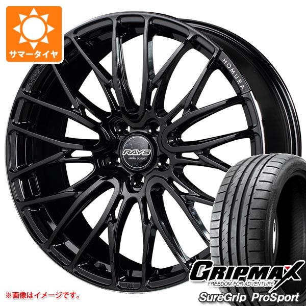 【タイヤ交換対象】40系アルファード用 サマータイヤ グリップマックス シュアグリップ プロスポーツ 245/40ZR21 100Y XL レイズ ホムラ 2x10BD 9.0-21 タイヤホイール4本セット