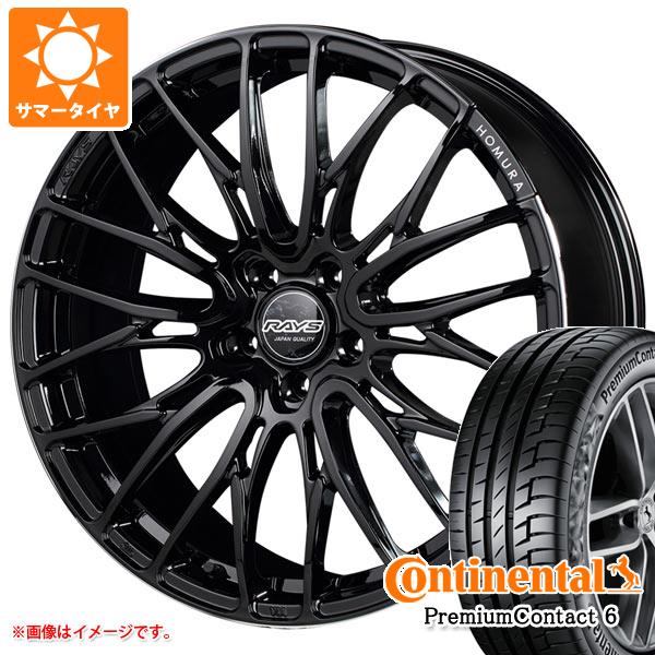 【タイヤ交換対象】40系アルファード用 サマータイヤ コンチネンタル プレミアムコンタクト6 245/40R21 100Y XL レイズ ホムラ 2x10BD 9.0-21 タイヤホイール4本セット
