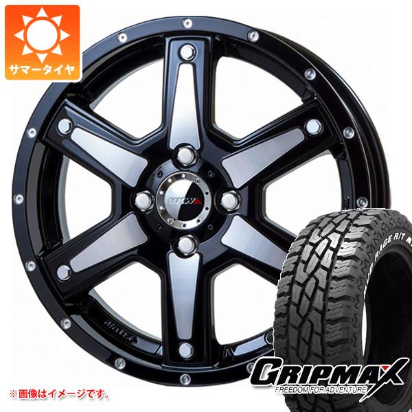 【タイヤ交換対象】ハイゼットトラック S500系用 サマータイヤ グリップマックス マッドレイジ R/T MAX 165/60R15 77Q ホワイトレター MKW MK-56 4.5-15 タイヤホイール4本セット